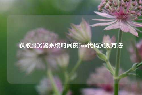 獲取服務器系統時間的Java代碼實現方法
