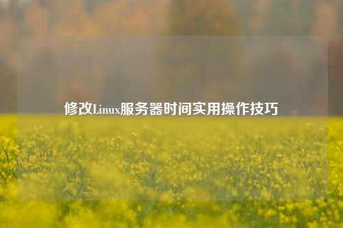 修改Linux服務(wù)器時間實用操作技巧