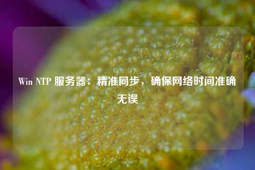 Win NTP 服務(wù)器：精準(zhǔn)同步，確保網(wǎng)絡(luò)時間準(zhǔn)確無誤